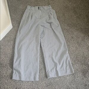 H&M Monochrome Striped Wide Leg Pants
